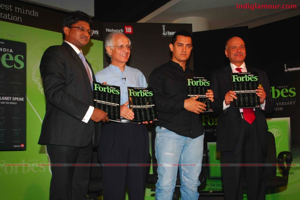 Amir Khan launches Forbes India's 1st anniversary special issue Event hd photo