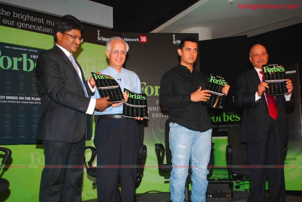 Amir Khan launches Forbes India's 1st anniversary special issue Event hd photo