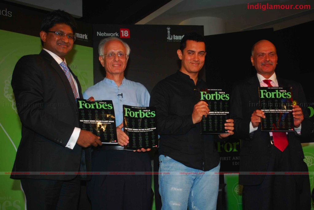 Amir Khan launches Forbes India's 1st anniversary special issue Event hd photo
