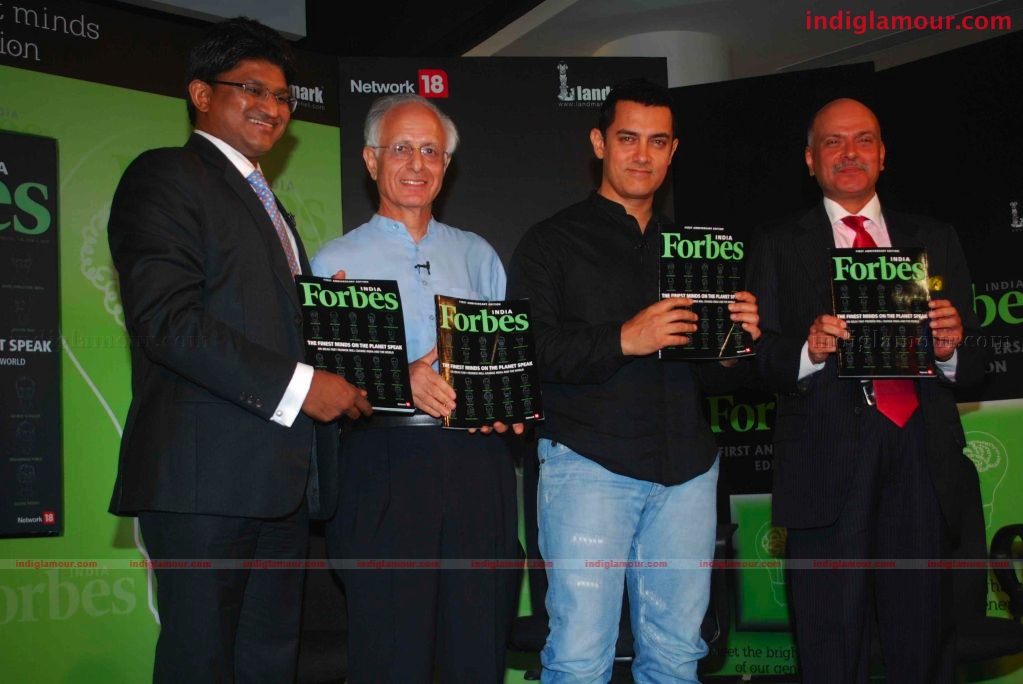 Amir Khan launches Forbes India's 1st anniversary special issue Event hd photo