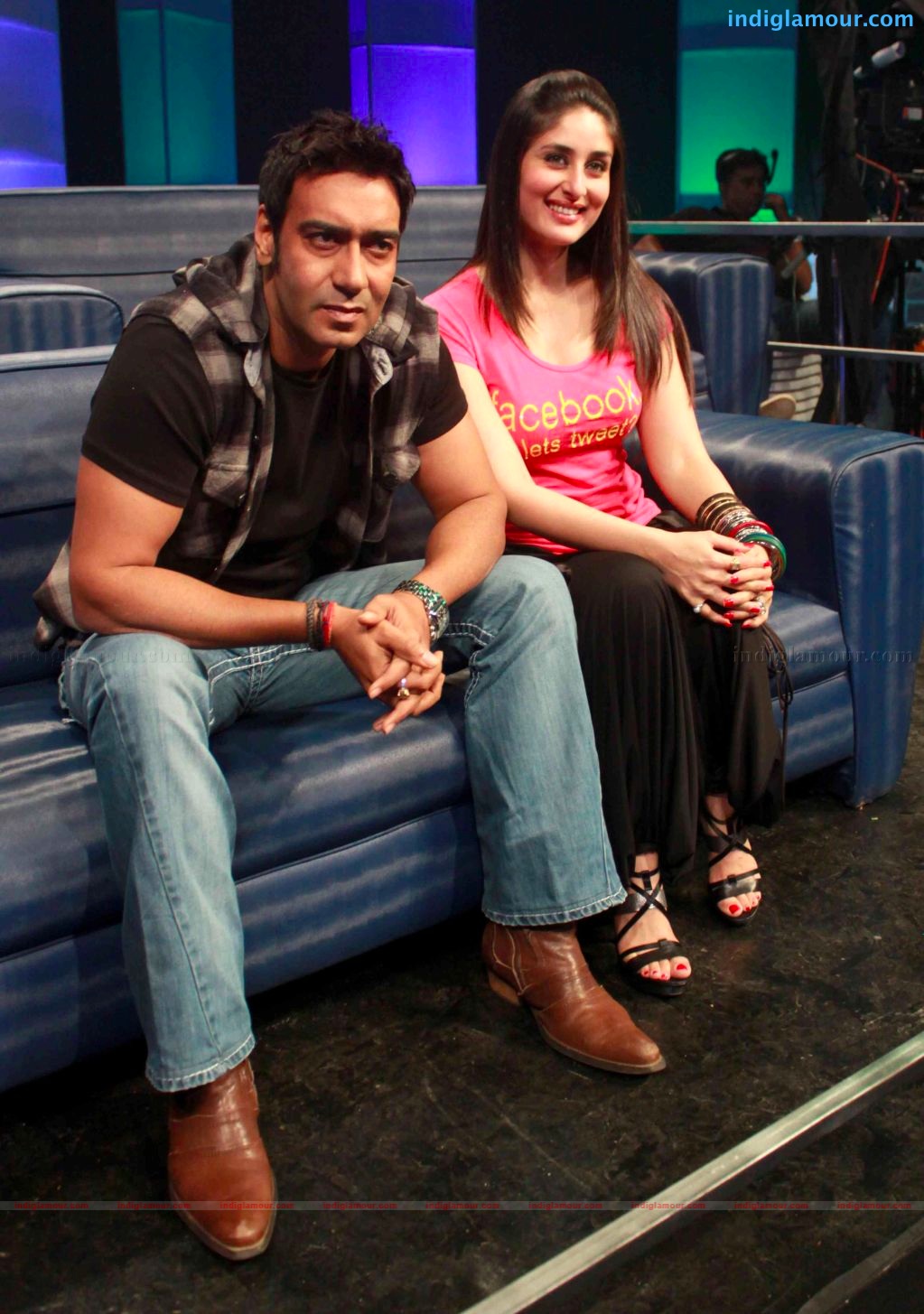Golmal-3 team on the set of Zee tv Sa Re Ga Ma Pa Event hd photo