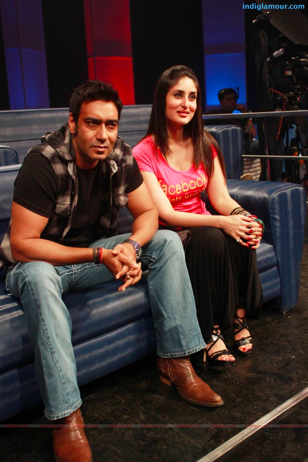 Golmal-3 team on the set of Zee tv Sa Re Ga Ma Pa Event hd photo
