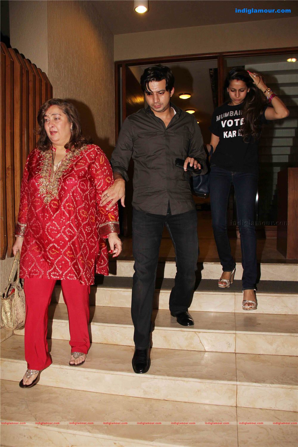 Shilpa shetty, Ravina Tondon at karva Chauth party hosted by David Dhawan Event hd photo