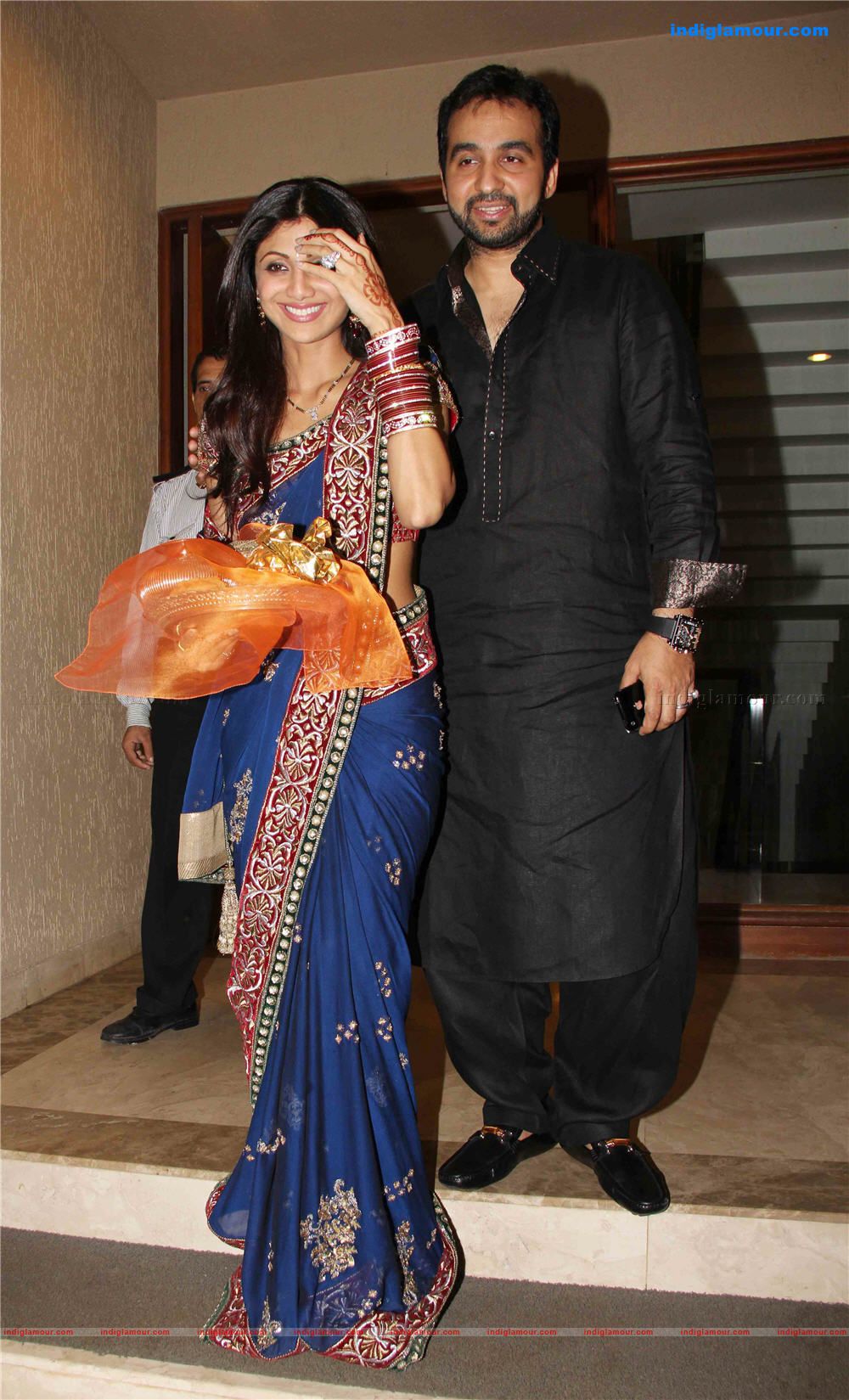 Shilpa shetty, Ravina Tondon at karva Chauth party hosted by David Dhawan Event hd photo