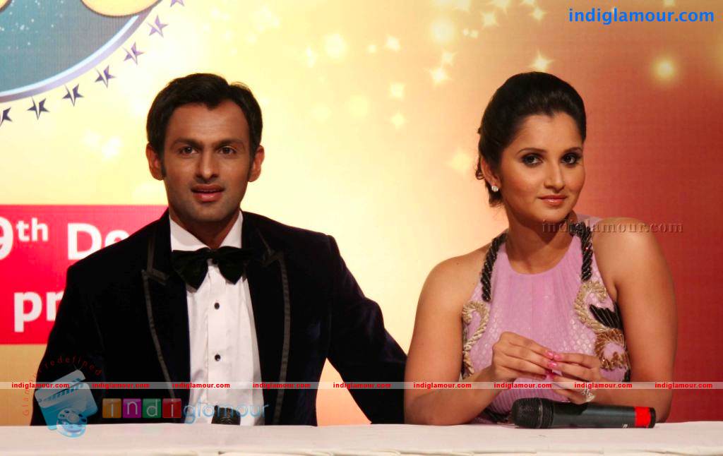 Sania Mirza And Shoib Malik At Nach Baliye 5 Event hd photo
