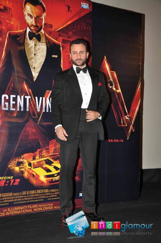 Saif Ali Khan Launches Agent Vinod Theatrical Trailer Event hd photo