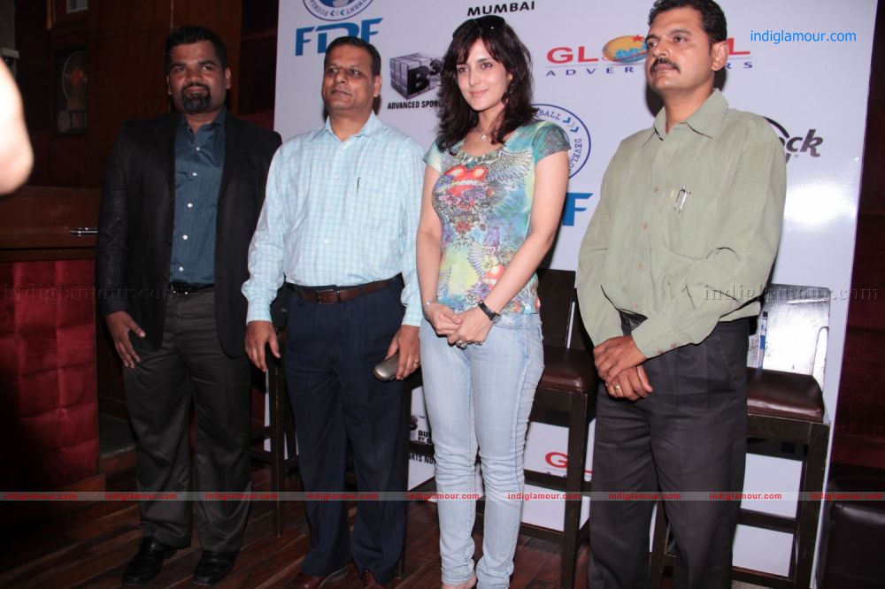 Tulip Joshi at Football Marathon 2012 Launch Event hd photo
