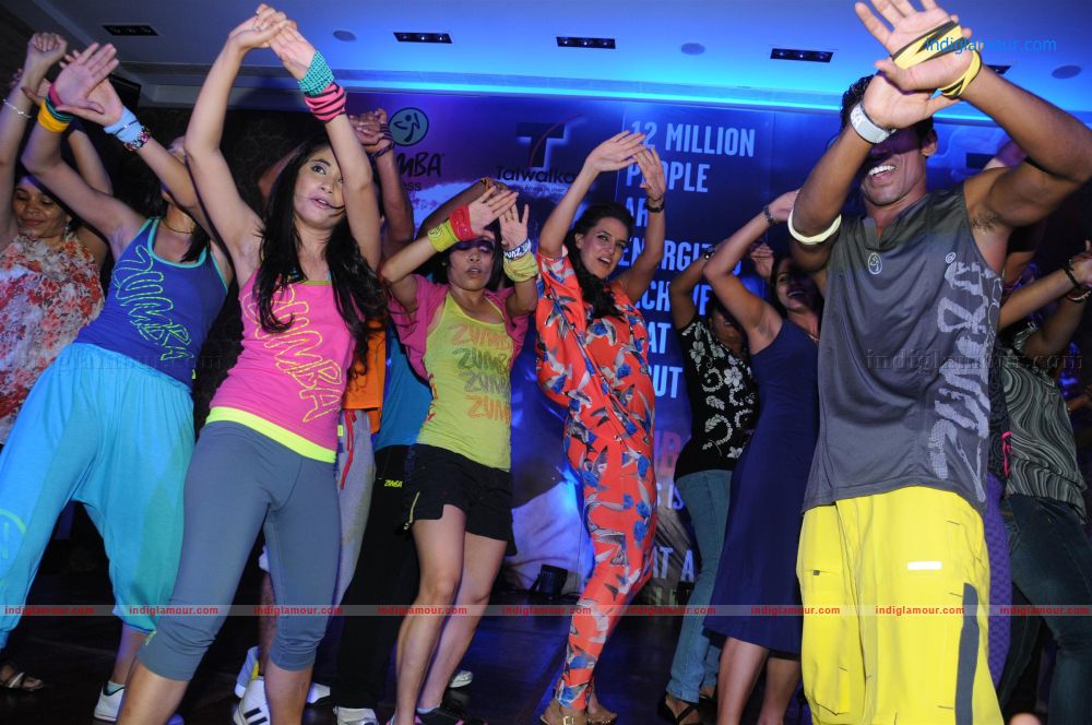 Neha Dhupia Launches Zumba Fitness Sessions for Talwalkars Event hd photo