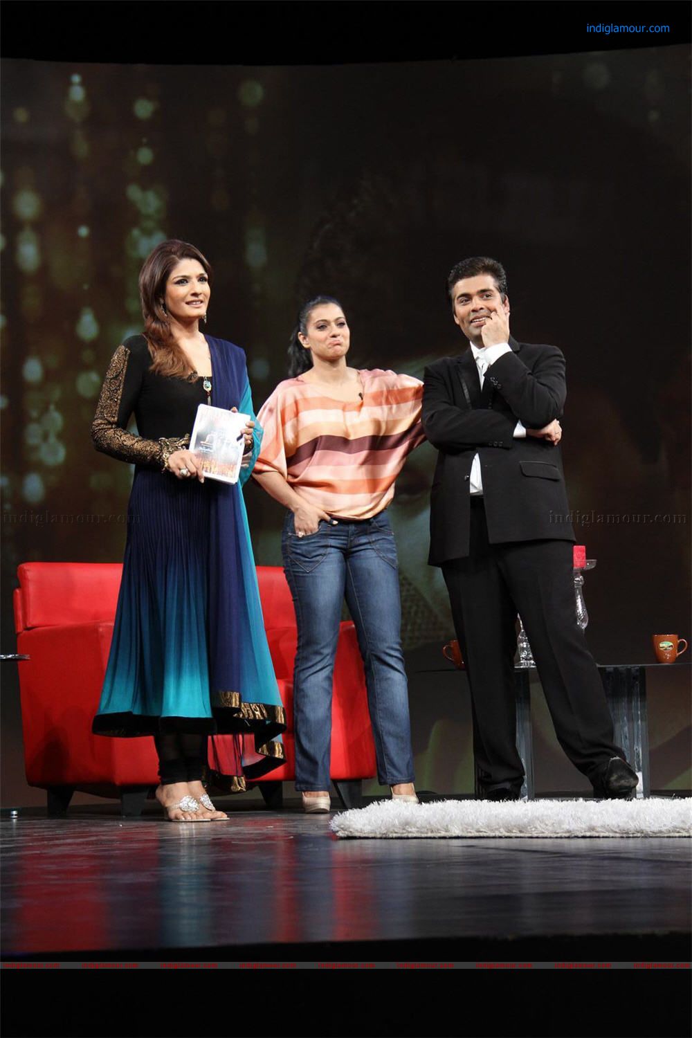 Riteish,Deepika and Karan Johar On Issi Ka Naam Zindagi Event hd photo