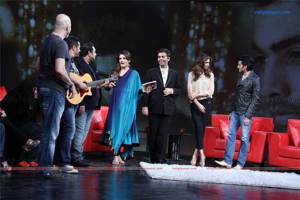 Riteish,Deepika and Karan Johar On Issi Ka Naam Zindagi Event hd photo
