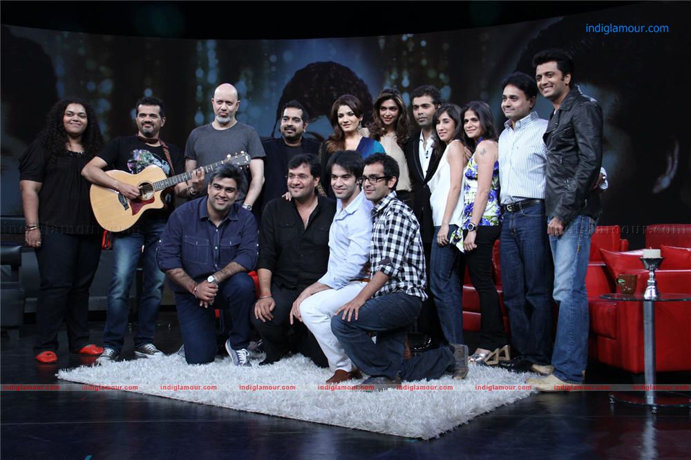 Riteish,Deepika and Karan Johar On Issi Ka Naam Zindagi Event hd photo