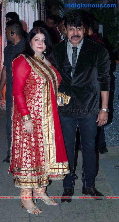 Bollywood Stars At Wedding Reception Of Rohit Shetty's Sister Event hd photo