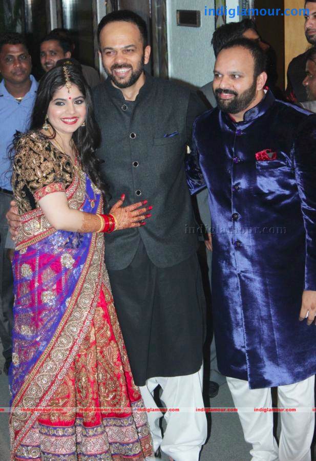 Bollywood Stars At Wedding Reception Of Rohit Shetty's Sister Event hd photo