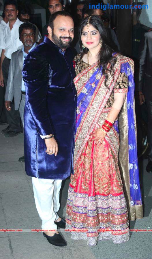 Bollywood Stars At Wedding Reception Of Rohit Shetty's Sister Event hd photo