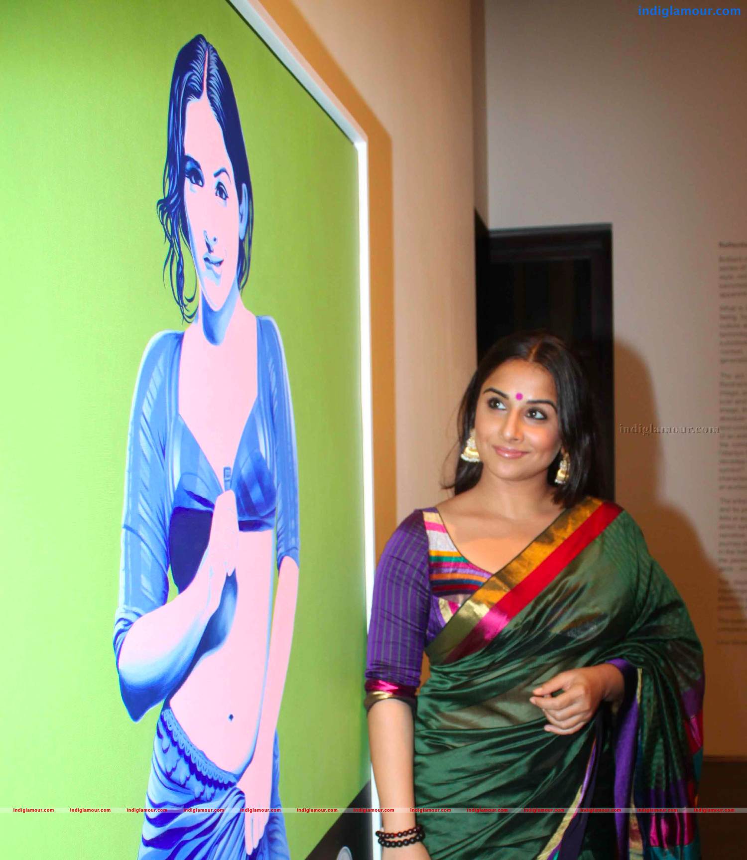 Vidya Balan At Vivek Sharma's Painting Exhibition Photos Event hd photo