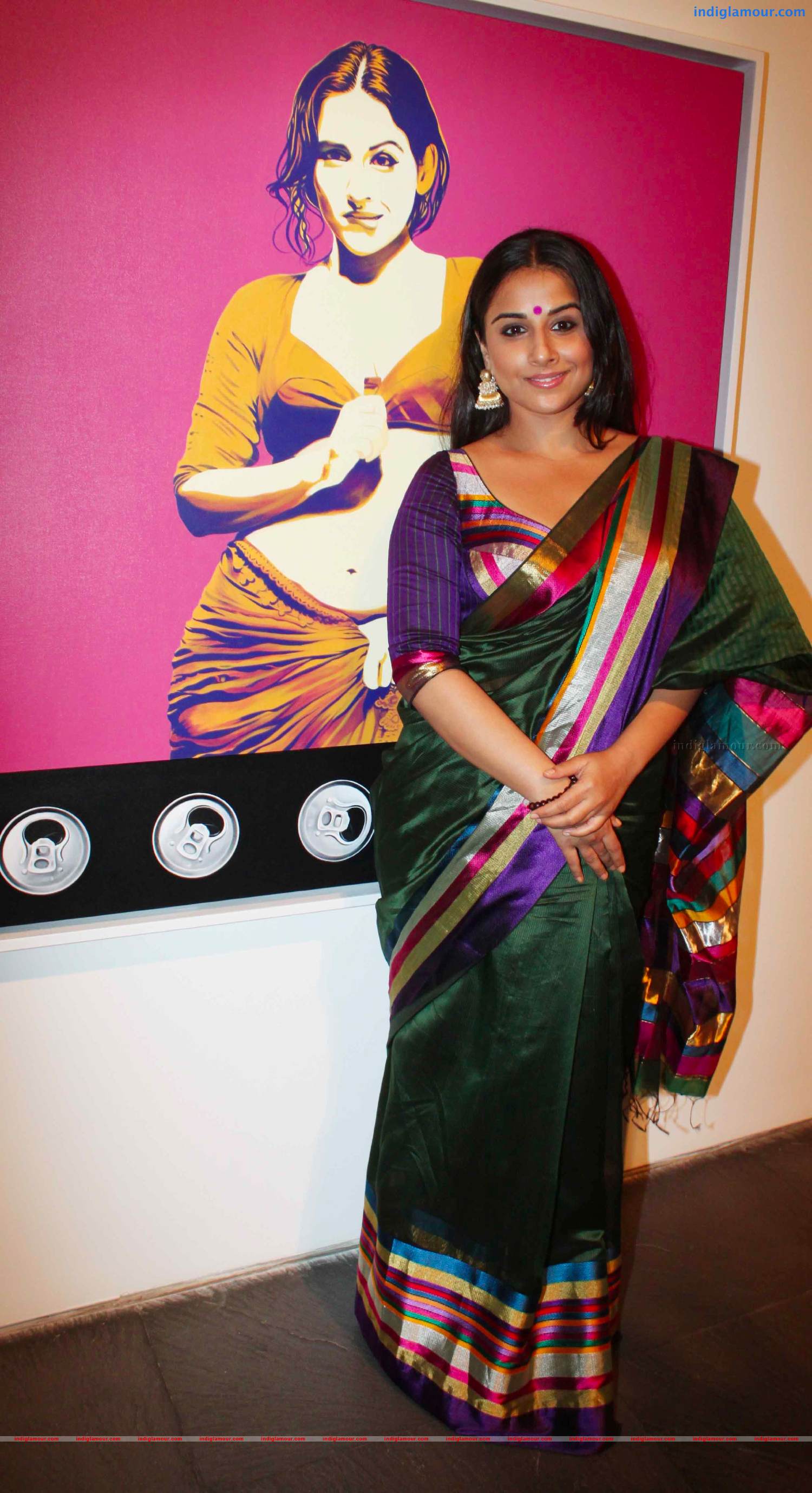 Vidya Balan At Vivek Sharma's Painting Exhibition Photos Event hd photo