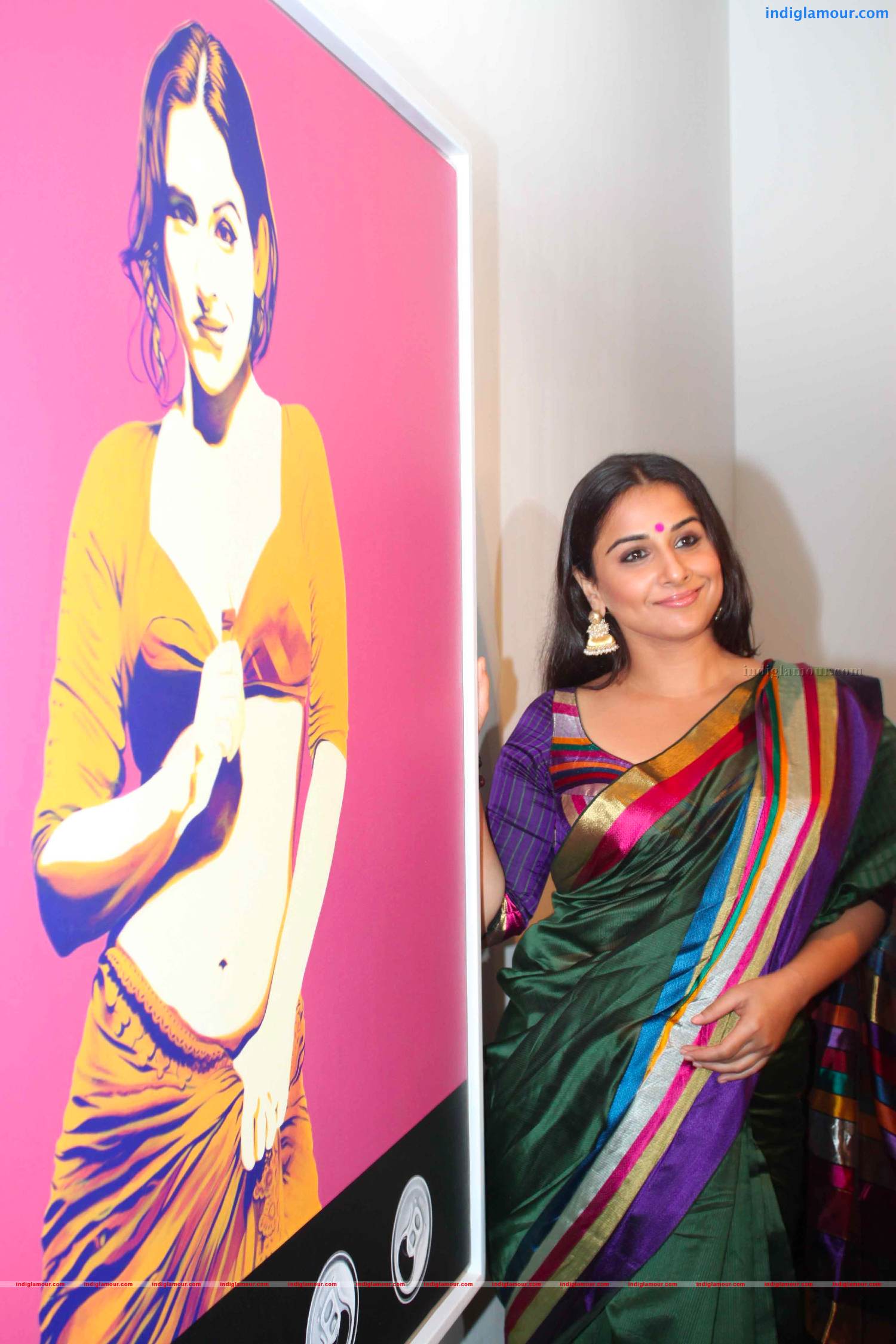 Vidya Balan At Vivek Sharma's Painting Exhibition Photos Event hd photo