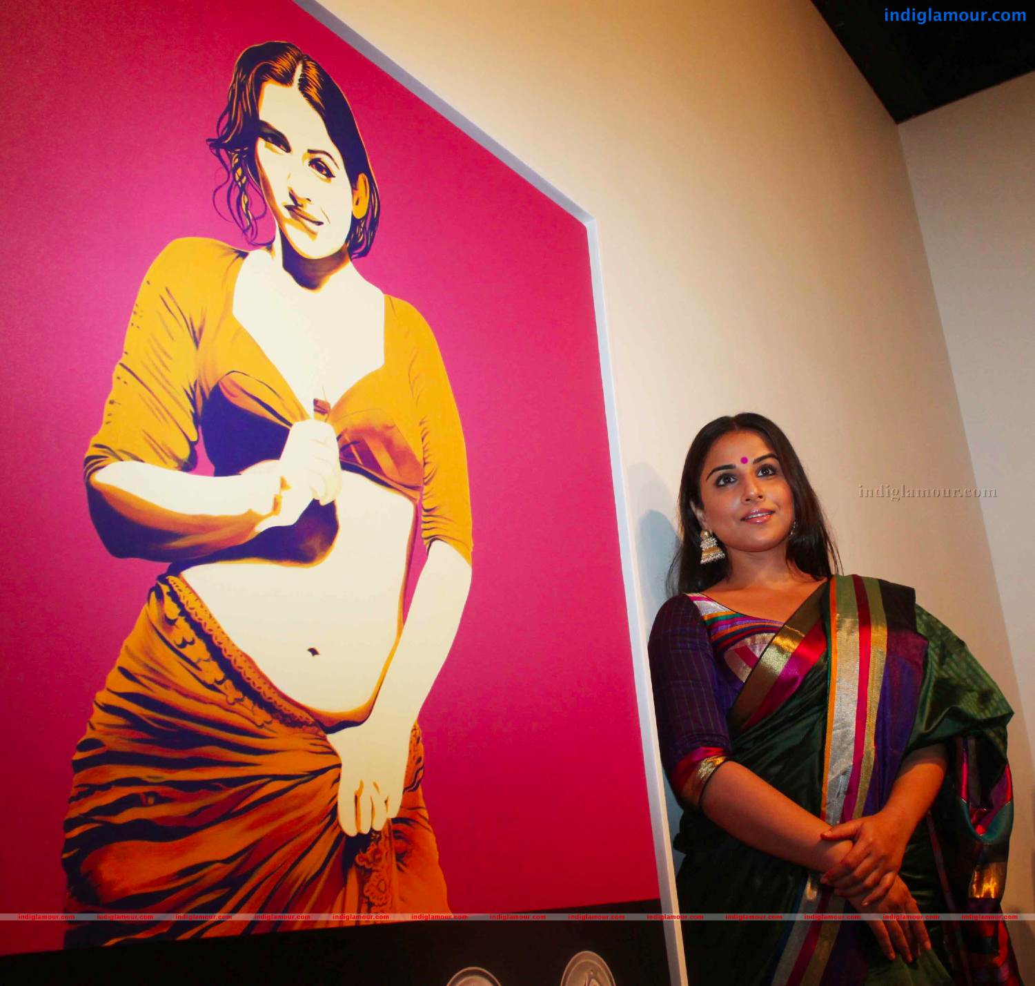 Vidya Balan At Vivek Sharma's Painting Exhibition Photos Event hd photo