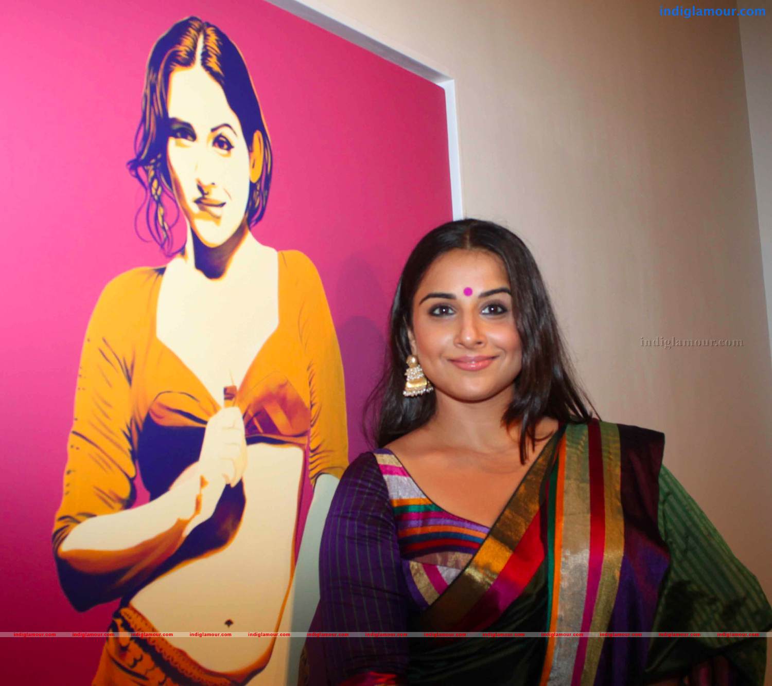 Vidya Balan At Vivek Sharma's Painting Exhibition Photos Event hd photo