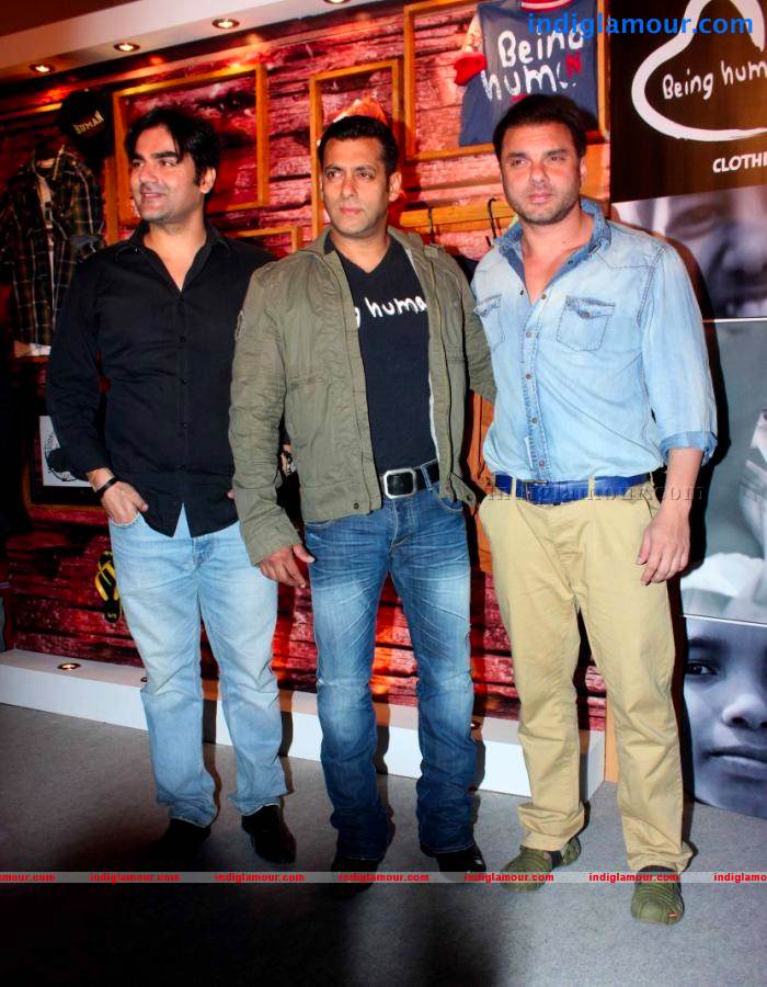 Salman, Arbaaz And Sohail At Being Human Clothing Line Launch Event hd photo