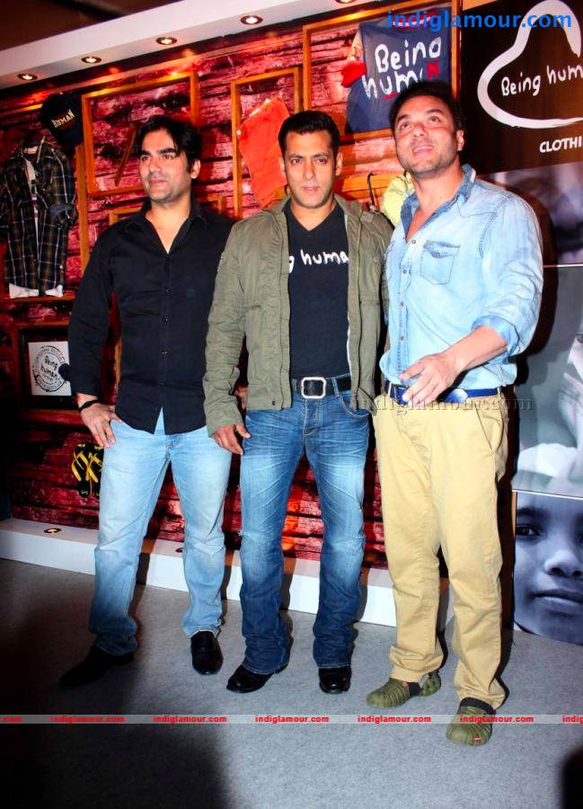 Salman, Arbaaz And Sohail At Being Human Clothing Line Launch Event hd photo