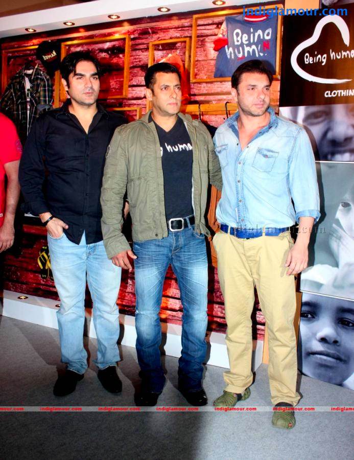 Salman, Arbaaz And Sohail At Being Human Clothing Line Launch Event hd photo