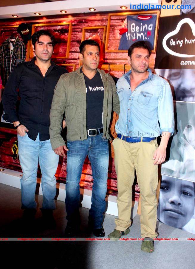 Salman, Arbaaz And Sohail At Being Human Clothing Line Launch Event hd photo