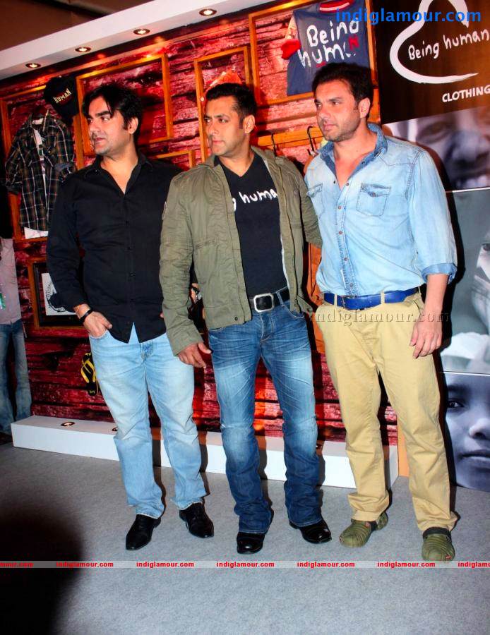 Salman, Arbaaz And Sohail At Being Human Clothing Line Launch Event hd photo