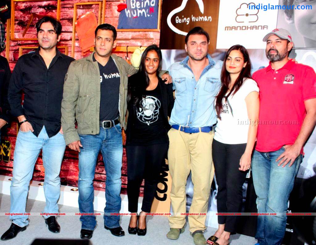 Salman, Arbaaz And Sohail At Being Human Clothing Line Launch Event hd photo