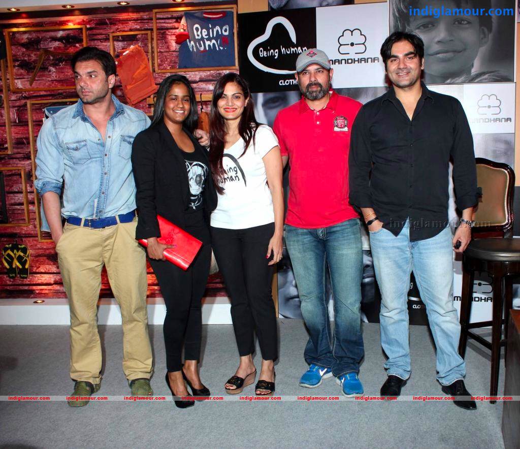 Salman, Arbaaz And Sohail At Being Human Clothing Line Launch Event hd photo