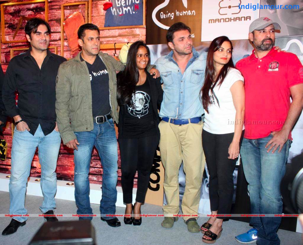 Salman, Arbaaz And Sohail At Being Human Clothing Line Launch Event hd photo