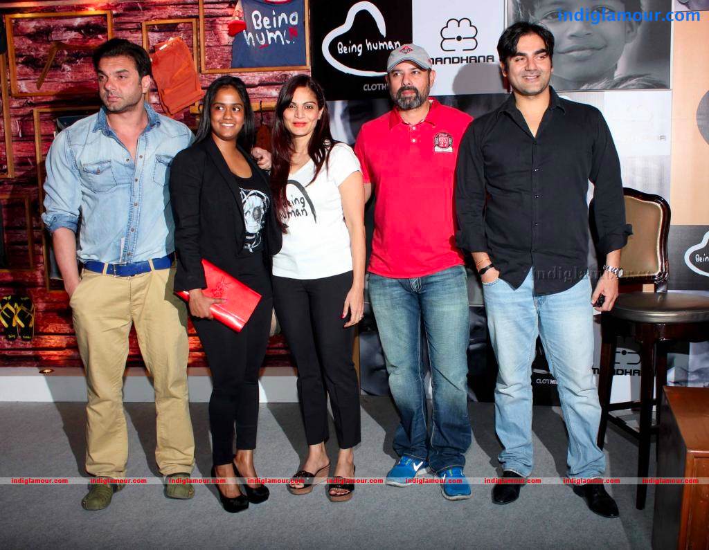 Salman, Arbaaz And Sohail At Being Human Clothing Line Launch Event hd photo