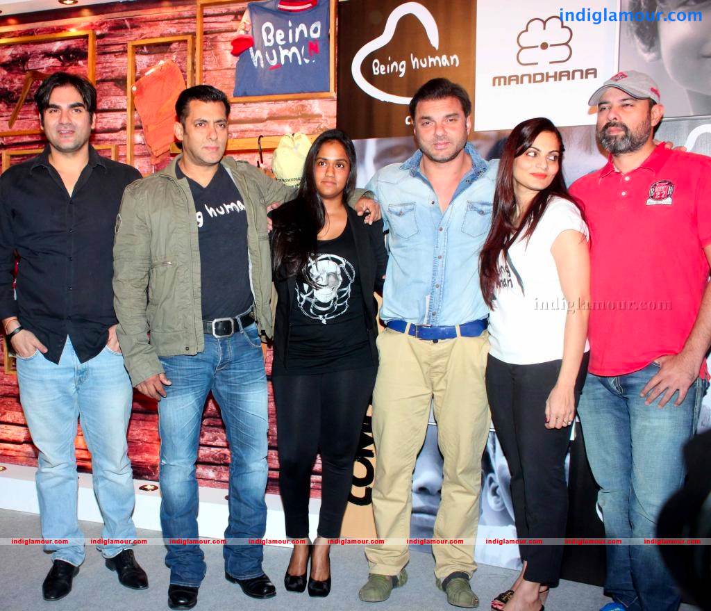 Salman, Arbaaz And Sohail At Being Human Clothing Line Launch Event hd photo