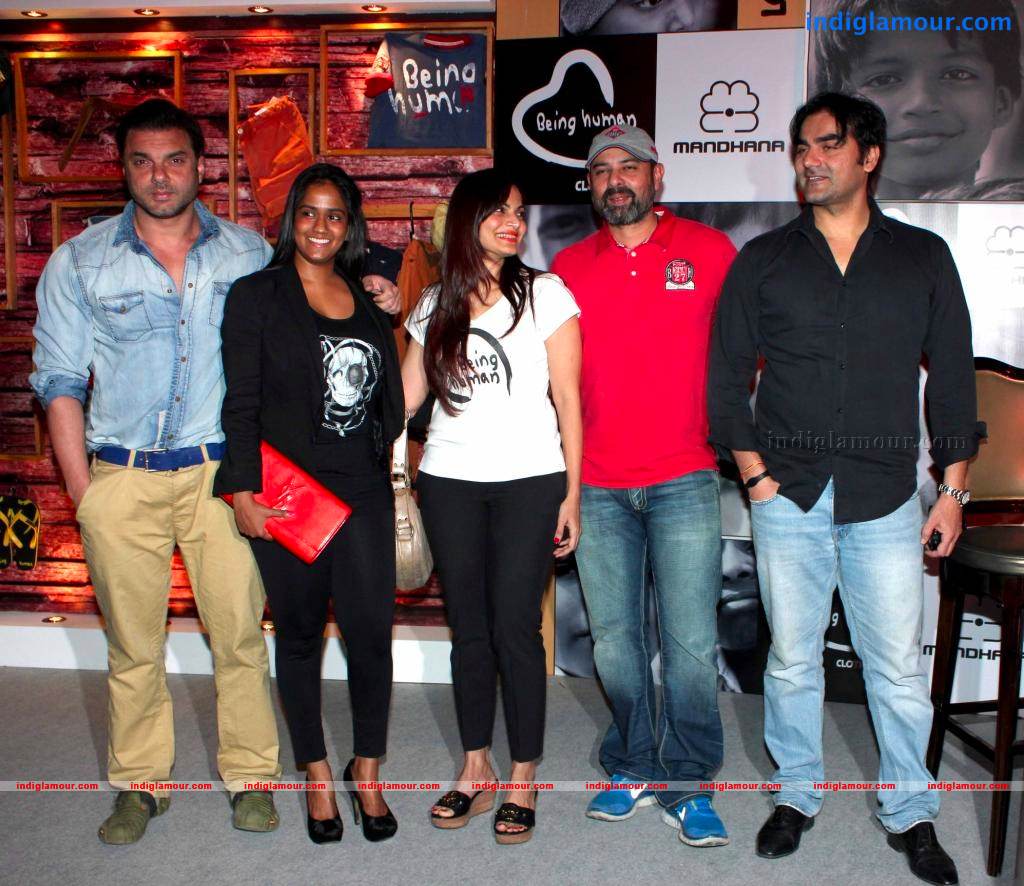 Salman, Arbaaz And Sohail At Being Human Clothing Line Launch Event hd photo