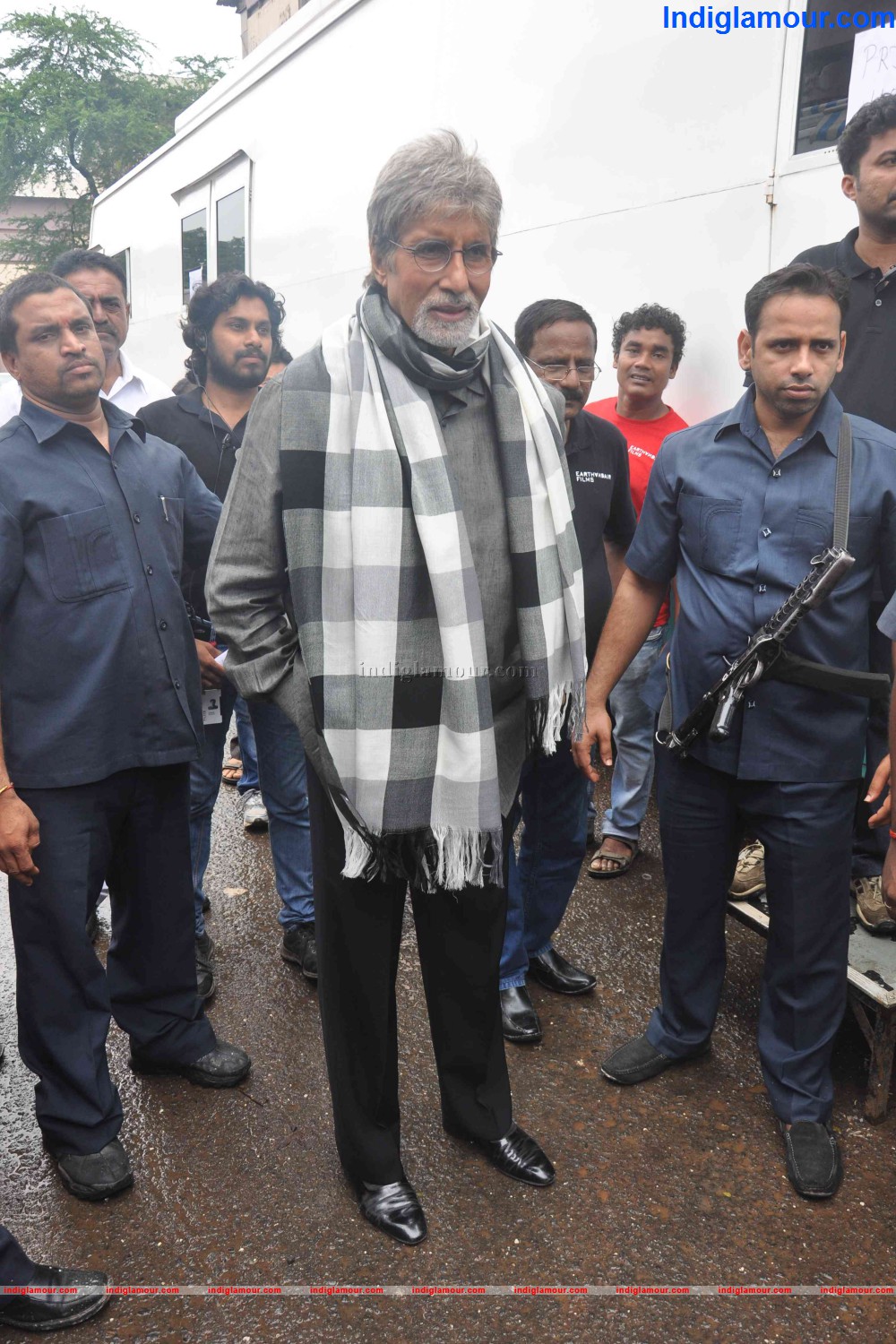 Amitabh Bachan shoots with Southern Superstars for Kalyan Jewellers Event hd photo