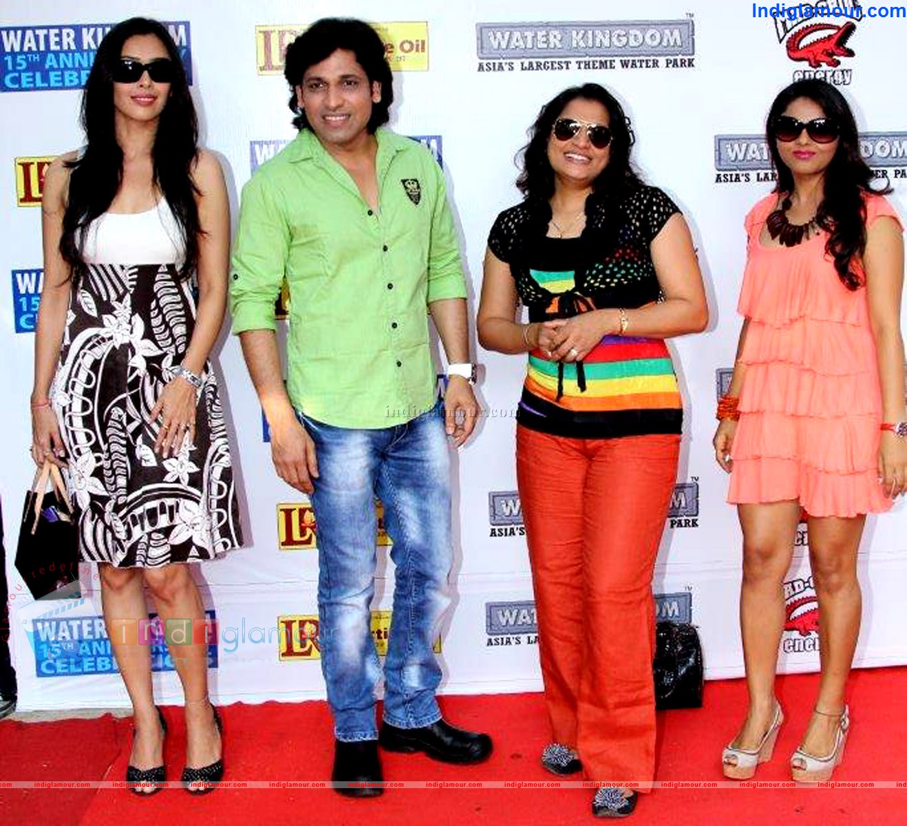 Hrishita went with Cast of Film Ziindagi 50 50 to Promote at Water Kingdom Event hd photo