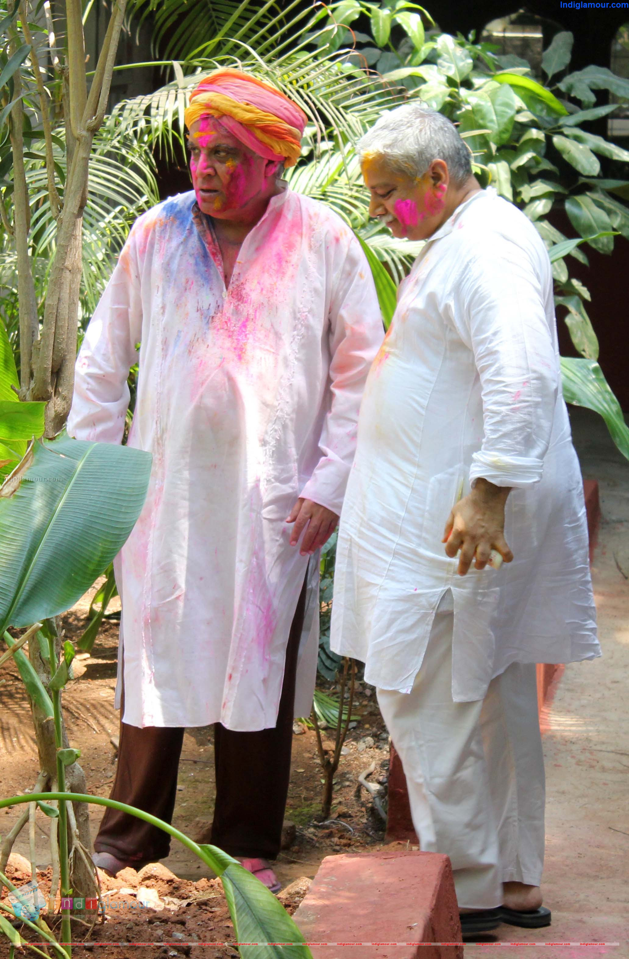 Javed Akthar and Shabana Azmi Holi Celebration Event hd photo
