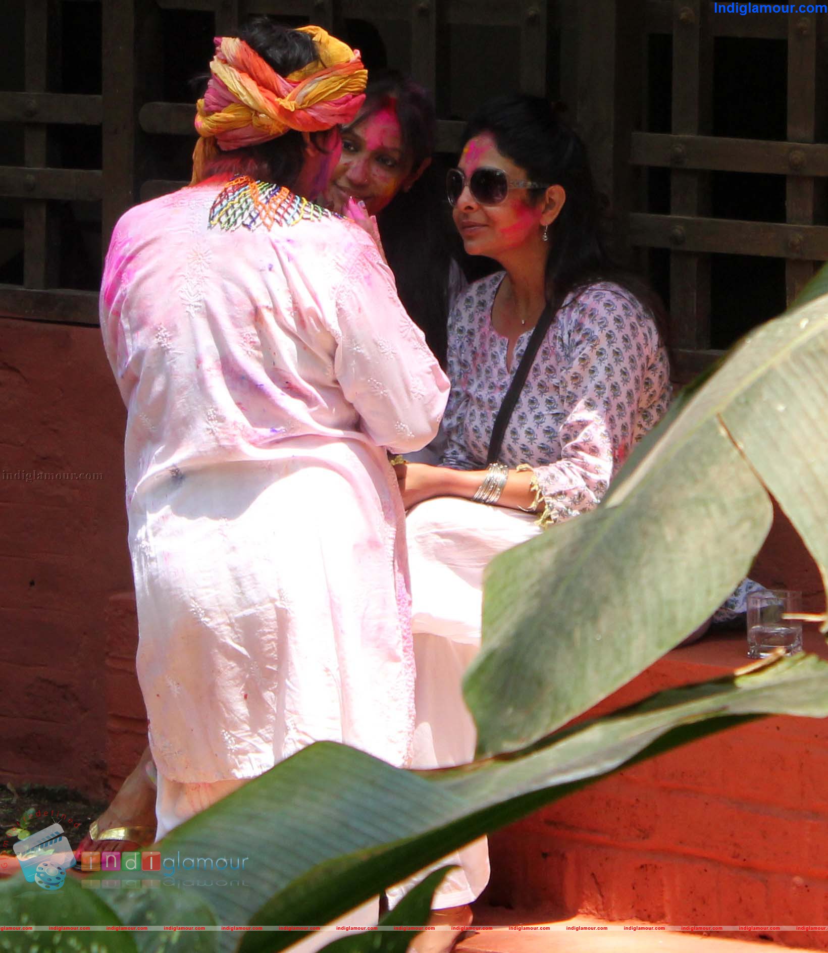 Javed Akthar and Shabana Azmi Holi Celebration Event hd photo
