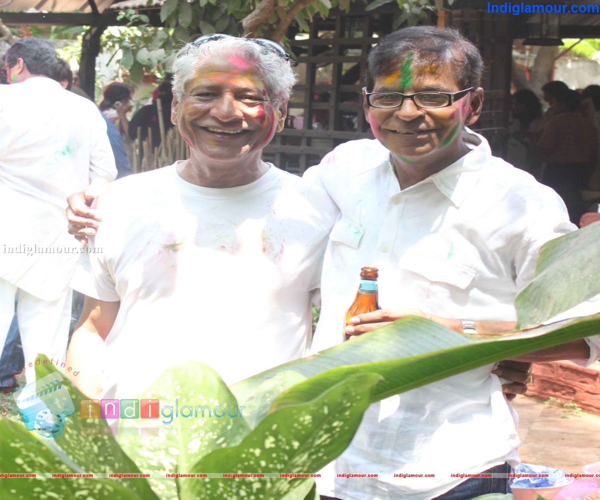 Javed Akthar and Shabana Azmi Holi Celebration Event hd photo
