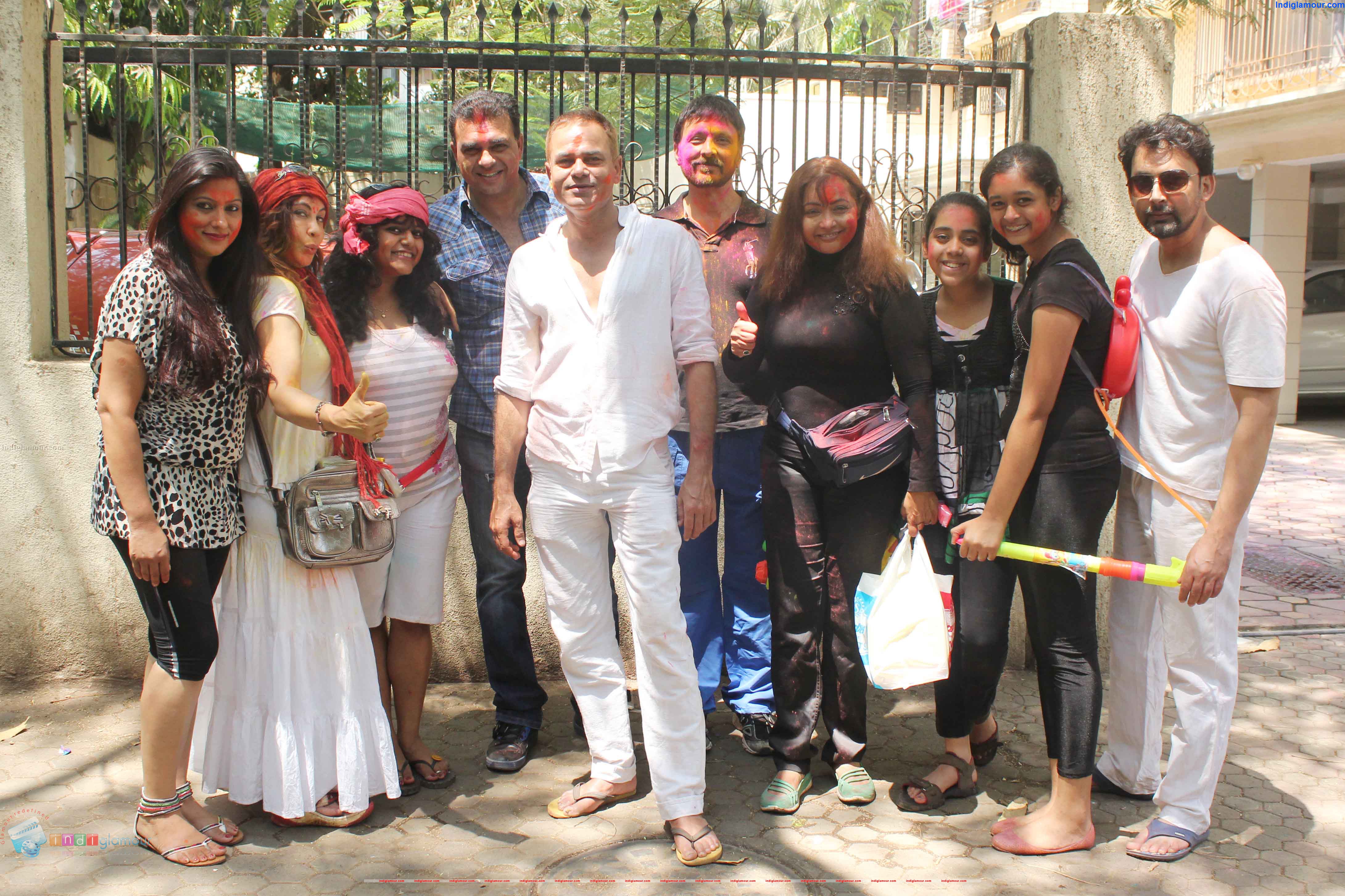 Javed Akthar and Shabana Azmi Holi Celebration Event hd photo