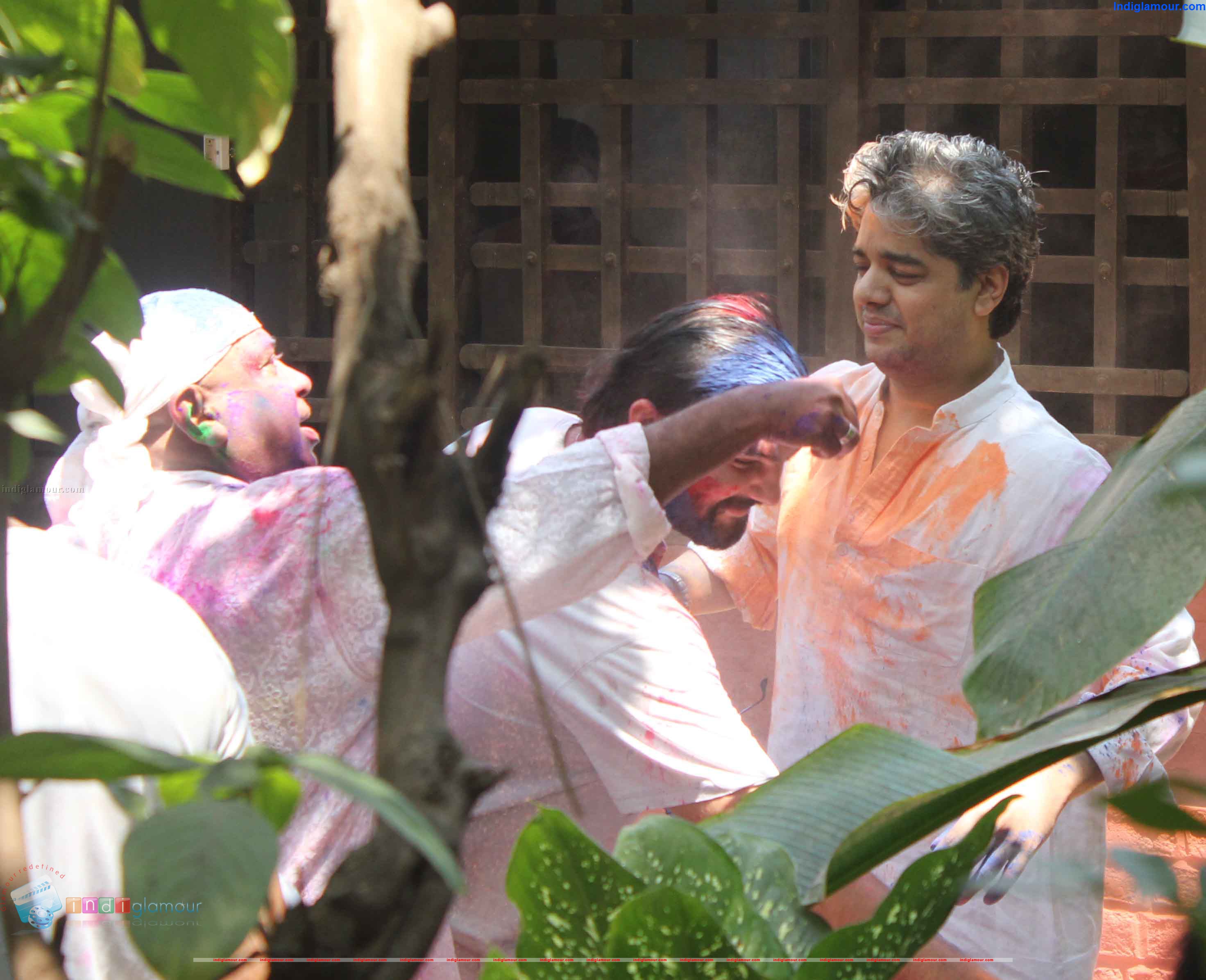 Javed Akthar and Shabana Azmi Holi Celebration Event hd photo