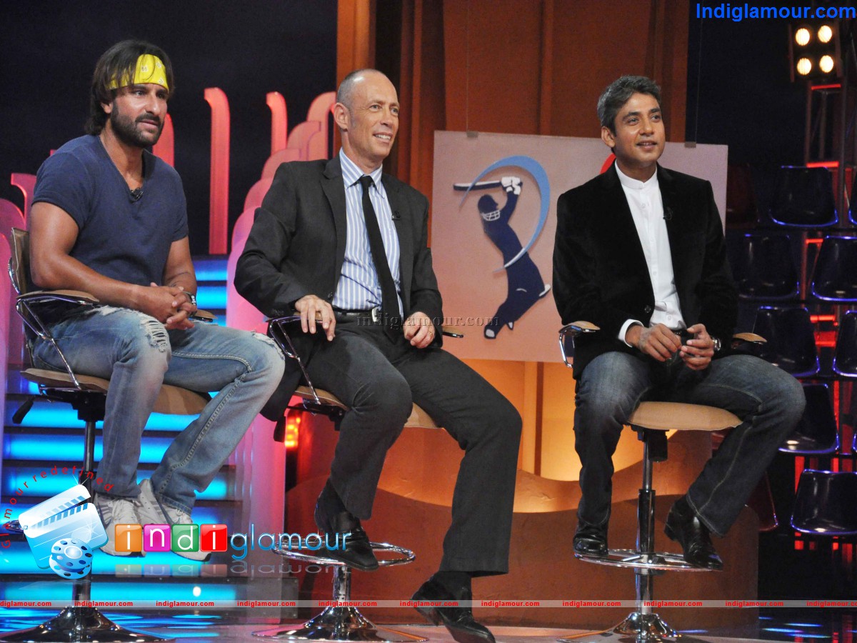 Saif Ali Khan on The Sets of Extra Innings T20 IPL 2013 Event hd photo