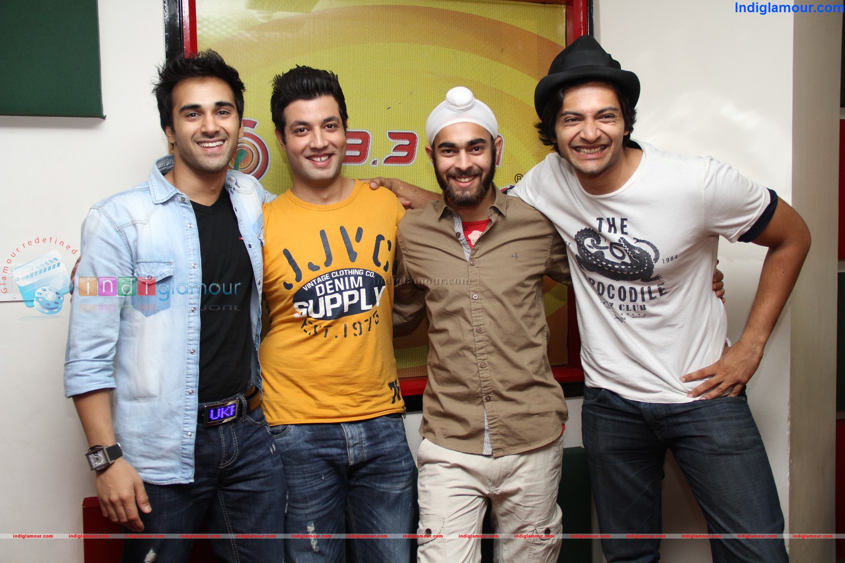 Team Fukrey at Radio Mirchi Mumbai Studio Event hd photo