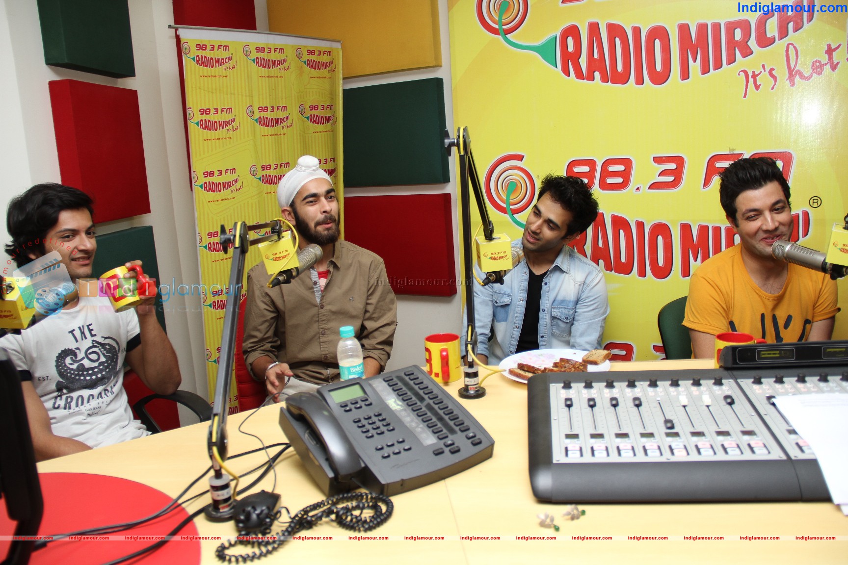 Team Fukrey at Radio Mirchi Mumbai Studio Event hd photo