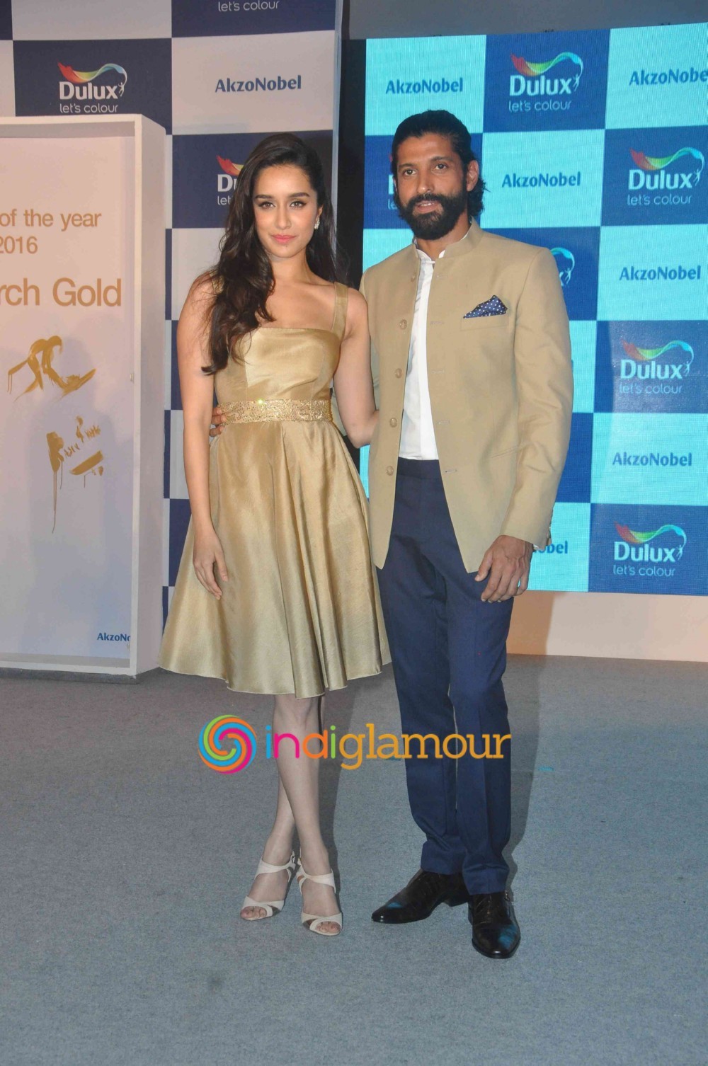 Farhan Akhtar And Shraddha Kapoor At The Launch Of Dulux's Colour Of The Year 2016 Event hd photo