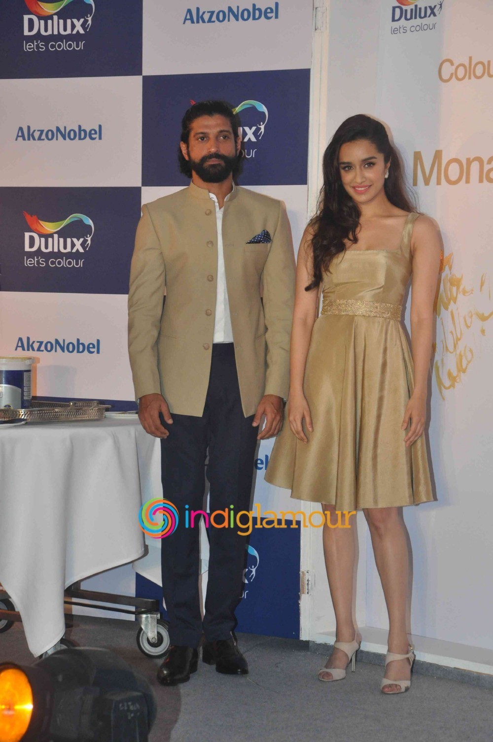 Farhan Akhtar And Shraddha Kapoor At The Launch Of Dulux's Colour Of The Year 2016 Event hd photo
