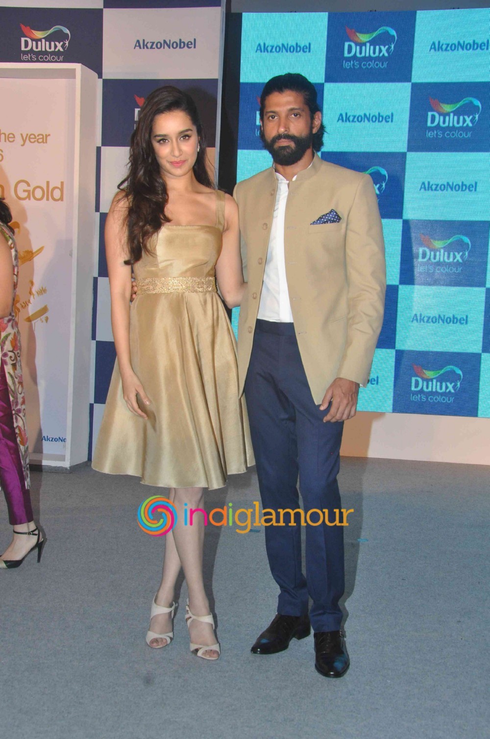 Farhan Akhtar And Shraddha Kapoor At The Launch Of Dulux's Colour Of The Year 2016 Event hd photo