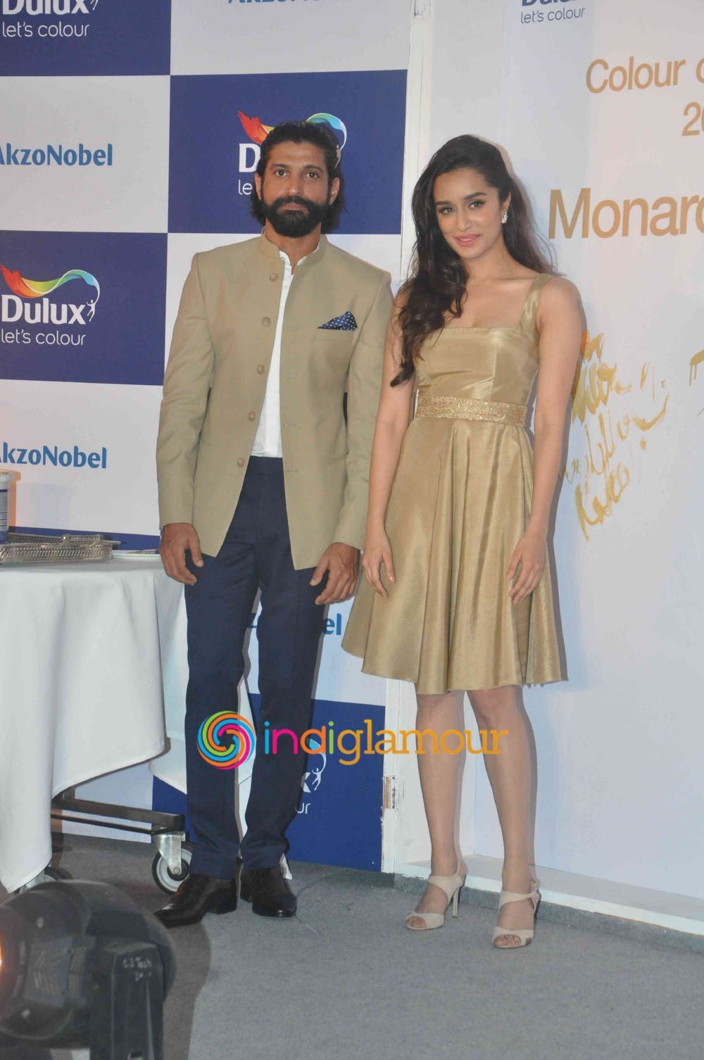 Farhan Akhtar And Shraddha Kapoor At The Launch Of Dulux's Colour Of The Year 2016 Event hd photo