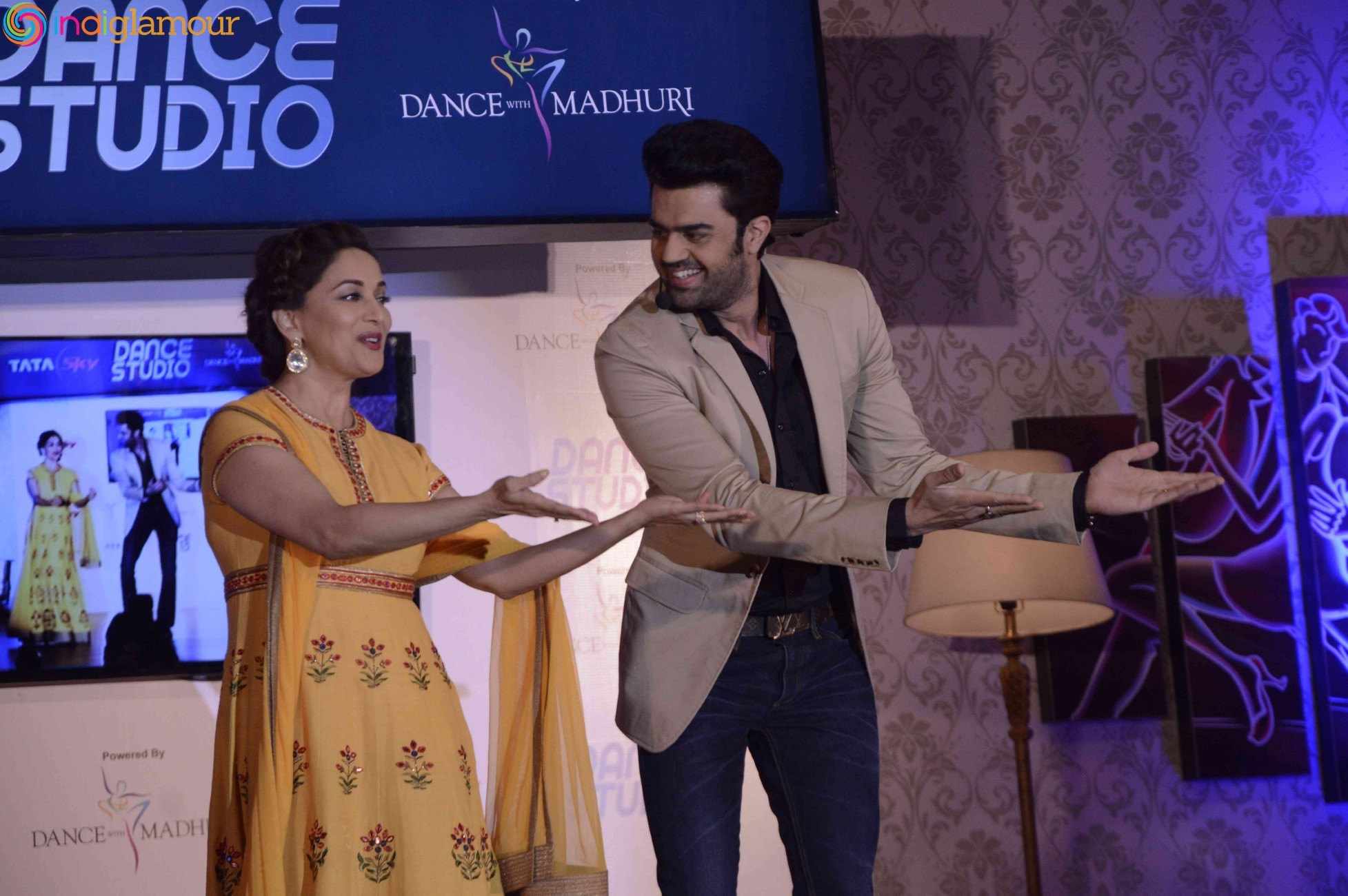 Madhuri Dixit at Tata Sky launches Dance Studio Event Stills Event hd photo