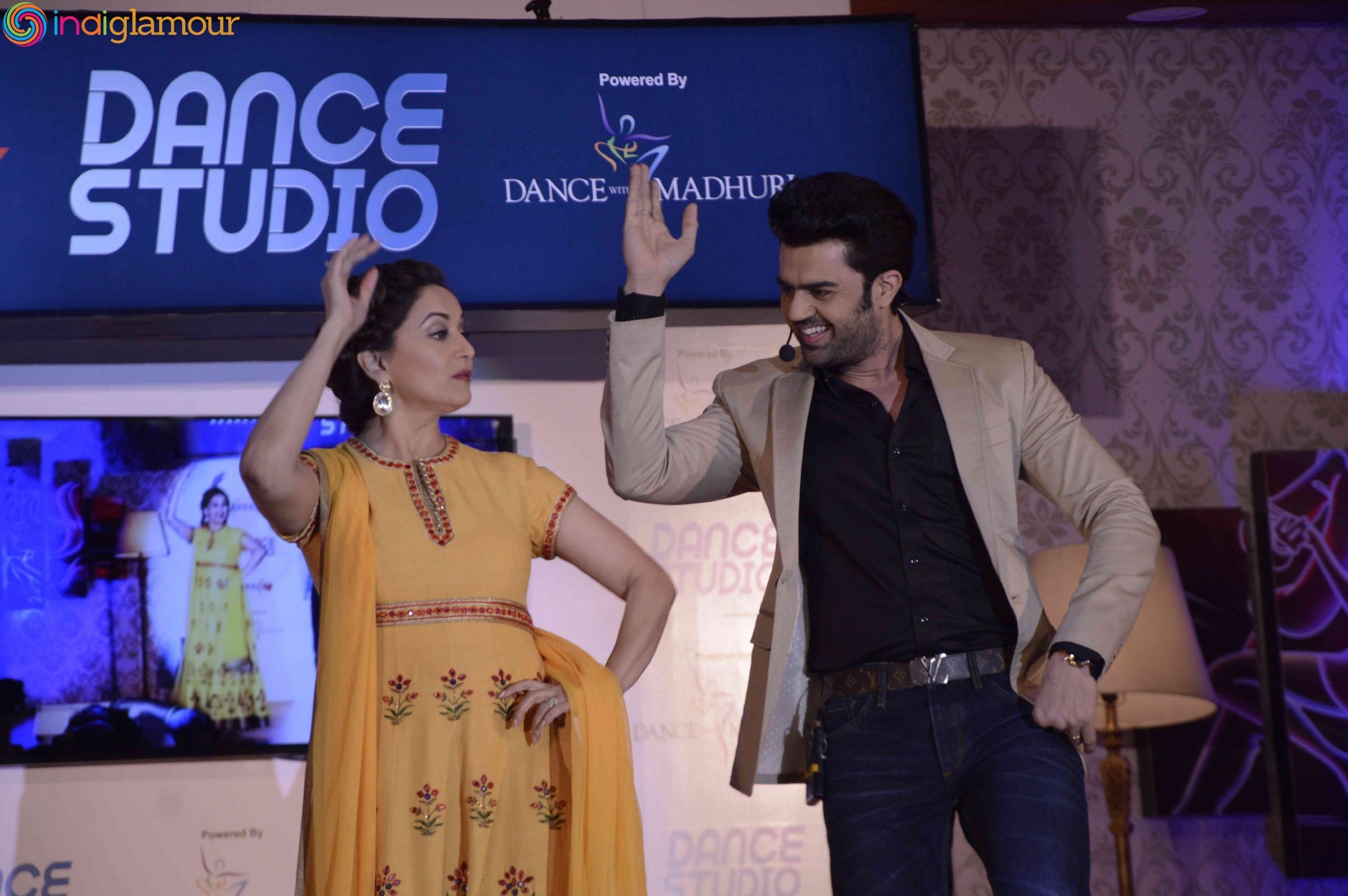 Madhuri Dixit at Tata Sky launches Dance Studio Event Stills Event hd photo